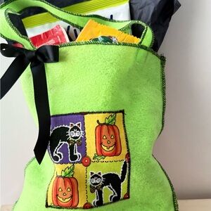 Green Halloween Trick-or-Treat Bag
